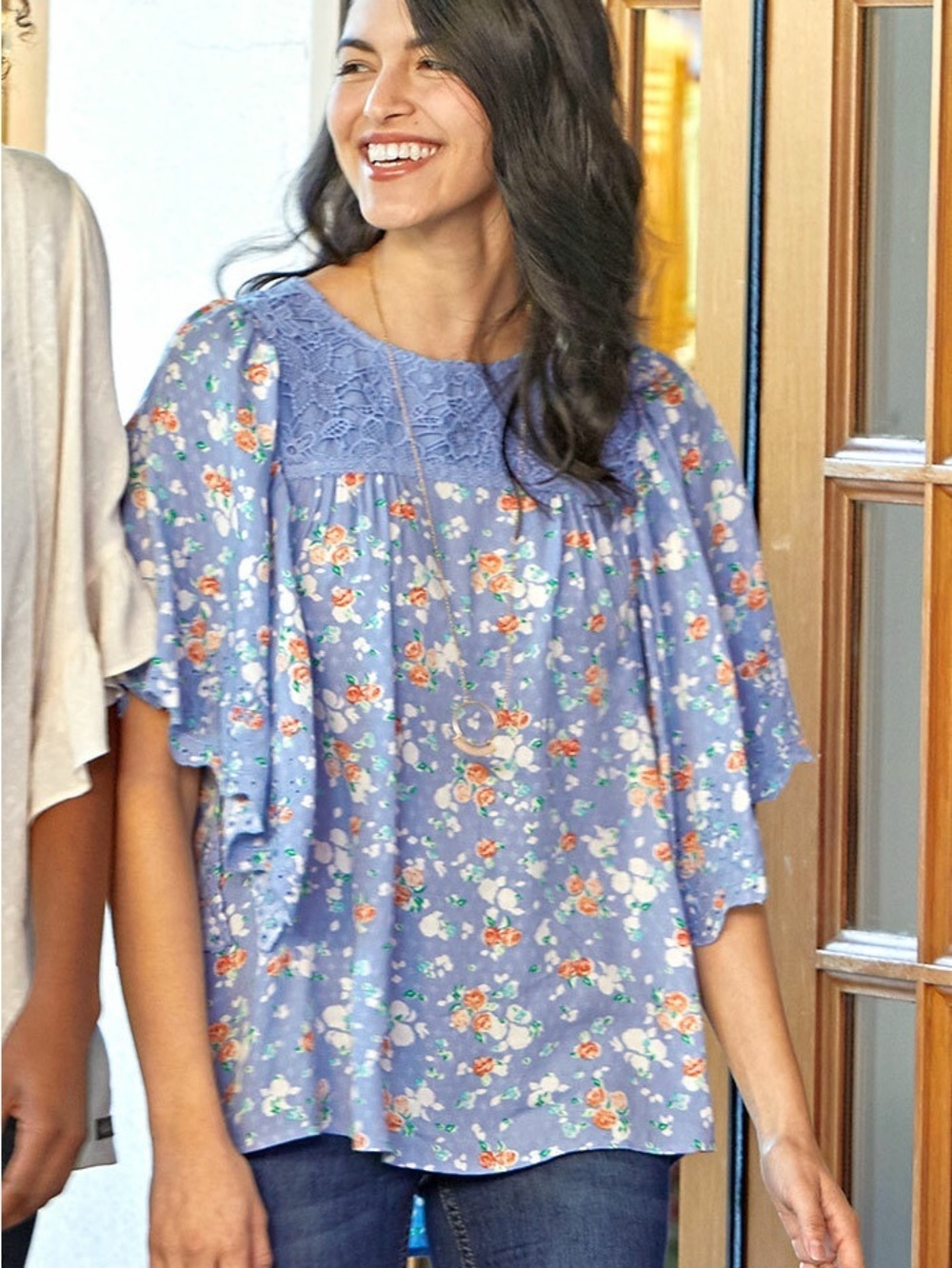 Matilda Jane Blouse Lets Go Together Be Here Now Top Women's Small Boho Cottage